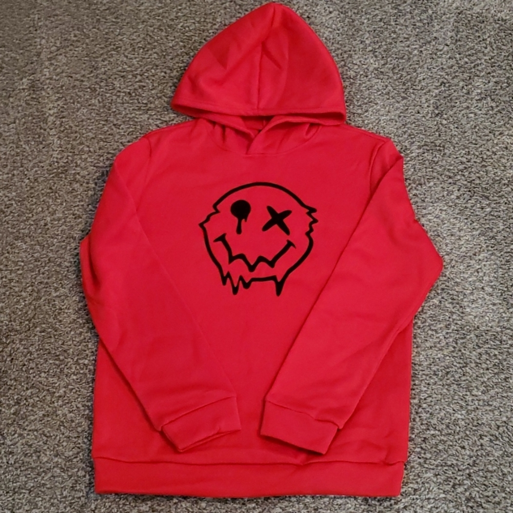 Smiley Face Hoodie NWOT